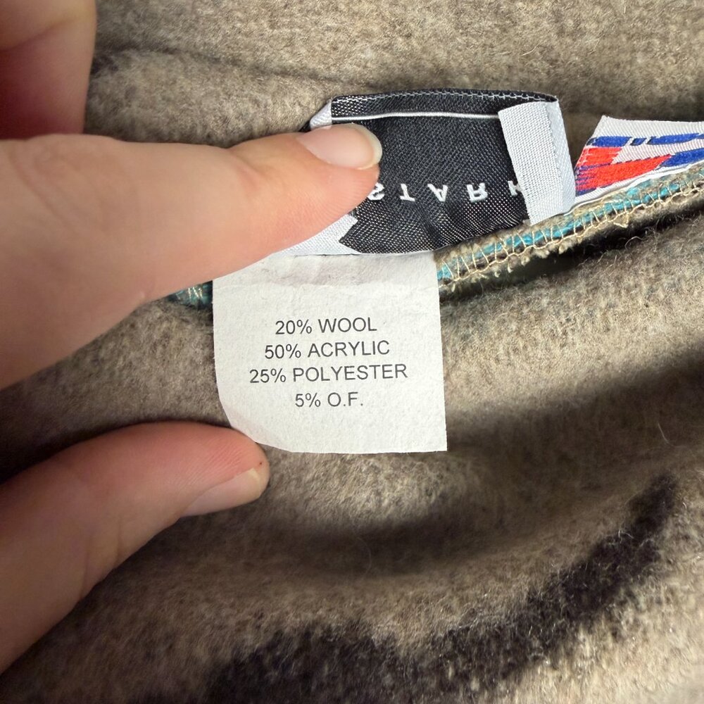 NWT RHONDA STARK WOOL PONCHO | OS - Picture 4 of 7
